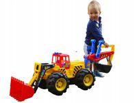 XL Polska Ładowarka Spychacz Jezdzik Koparka 180CM Dla Dzieci Duża