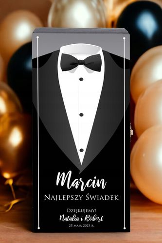 PODZIĘKOWANIE DLA ŚWIADKA ŚWIADKOWEJ SKRZYNKA NA ALKOHOL WHISKY na Arena.pl