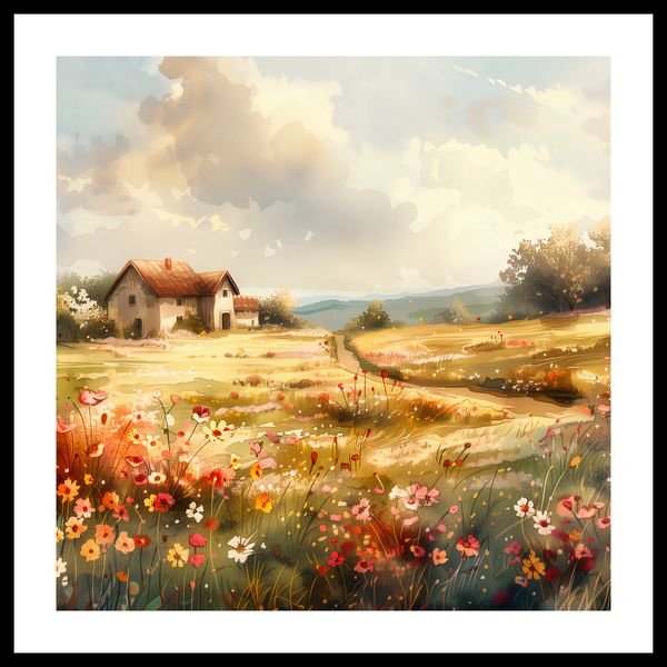 Plakat 60x60cm Sielski Domek zdjęcie 3