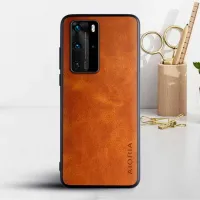 Etui AIORIA Vintage LEATHER do Huawei P40 Pro pomarańczowy
