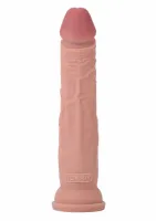 toyjoy deluxe dual density dong tpe 33 cm z przyssawką, dwuwarstwowy