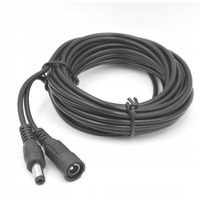 Przedłużacz Zasilania do Kamer DC 5m 5.5/2.1mm Przedłużka Kabel Zasilający