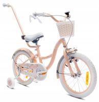 Rower dziecięcy SUN BABY Flower Bike 16 cali dla dziewczynki Morelowy