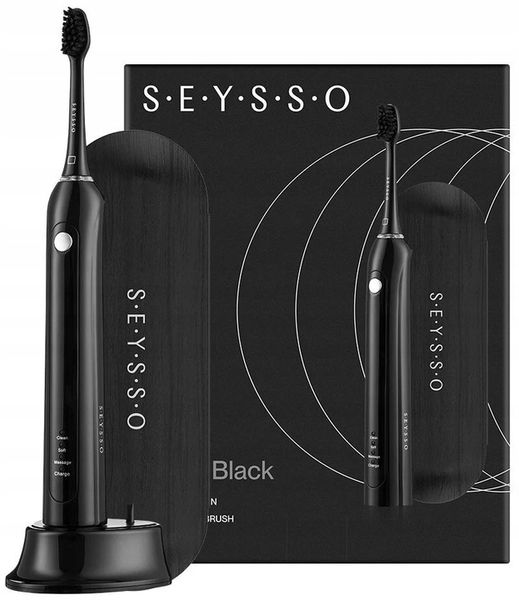 Szczoteczka soniczna SEYSSO Carbon Basic Czarny zdjęcie 2