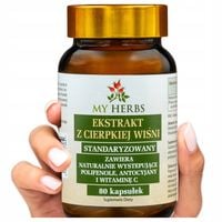 Cierpka wiśnia cherry ekstrakt antocyjany sen antyoksydant odporność 400mg