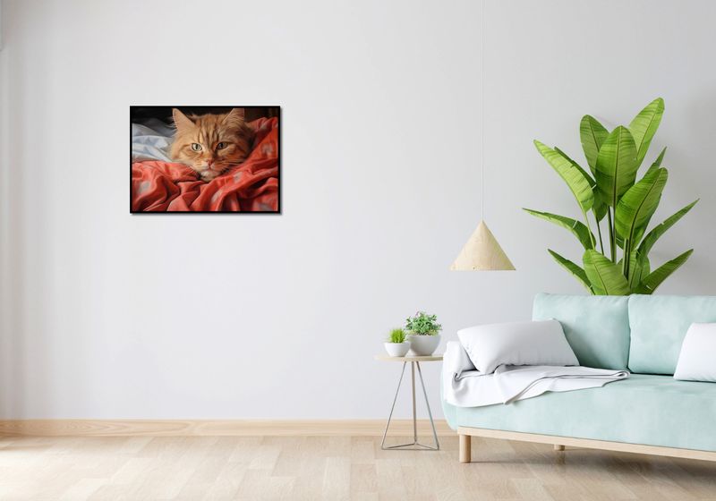 Plakat 70x50cm Mruczący Spokój zdjęcie 4