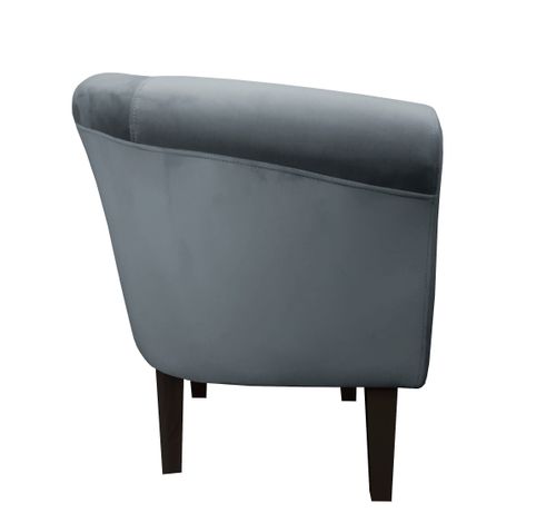 Fotel Milo nogi 20cm venge szary BL14 na Arena.pl