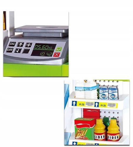 SUPERMARKET SKLEP DLA DZIECI STRAGAN KASA WAGA KOSZYK WÓZEK ZAKUPY MATADI na Arena.pl