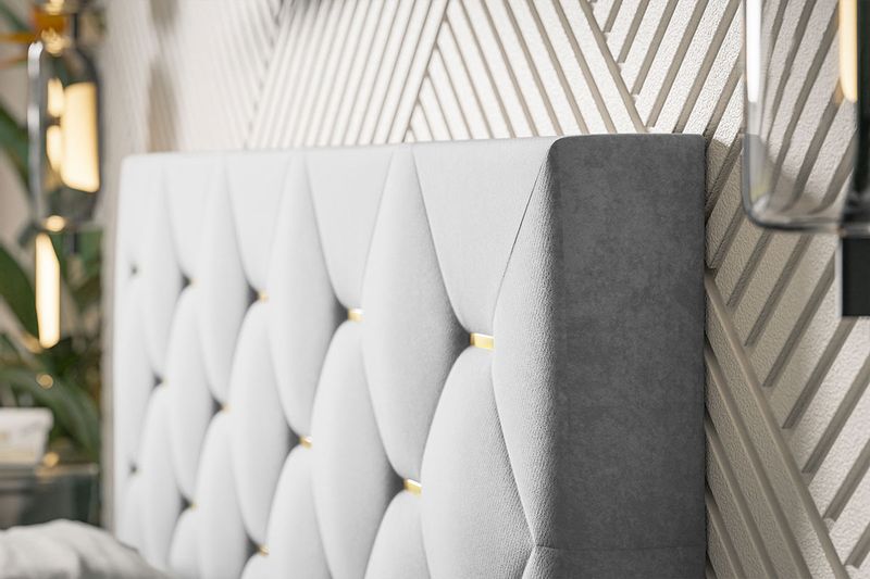 Łóżko tapicerowane slim4 180x200 ze stelażem i pojemnikiem kolory zdjęcie 7