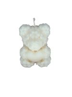 Świeca Dekoracyjna Miś Sojowa Naturalna Prezent Ekologiczna Biała Okazja