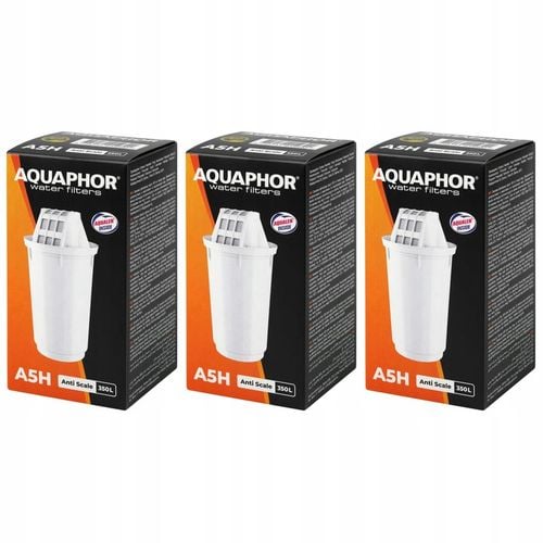 Wkład filtrujący Aquaphor A5H, 3 szt. dedykowany do twardej wody na Arena.pl