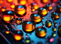 Plakat 18x13cm Krople Bliskiej Wody