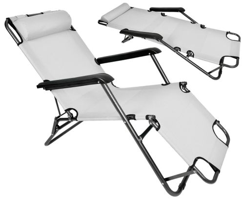 Fotel Leżak LEON szary na Arena.pl