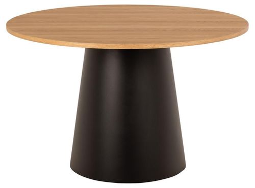 Stół okrągły Soli 120cm dąb/czarny na Arena.pl