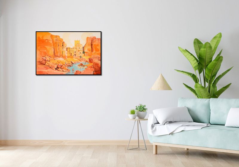 Plakat 91,5x61cm Ruiny pod Słońcem zdjęcie 4