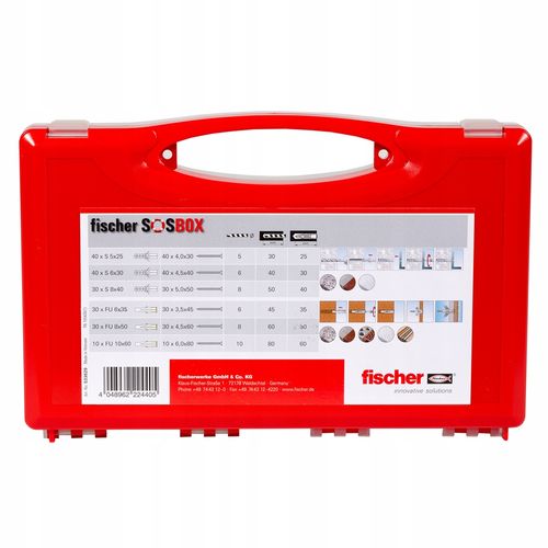 FISCHER REDBOX SOS-BOX KOSZULKI + WKRĘTY S+FU+ŚRUBY 360 ELEMENTÓW na Arena.pl