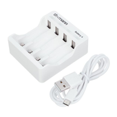 Ładowarka akumulatorków baterii 4x AA lub AAA NiMH micro USB 1 m