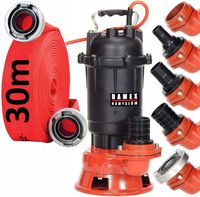 POMPA P3030 DO WODY BRUDNEJ CZYSTEJ SZAMBA ROZDRABNIACZ 100%MIEDŹ ŻELIWNA