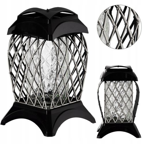 Znicz Srebro Na Grób Cmentarz Ażurowy Na Wszystkich Świętych Lampion 33 cm na Arena.pl