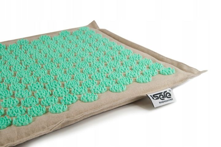 MATA DO AKUPRESURY Z KOLCAMI NATURALNA KOKOS GRYKA zdjęcie 16