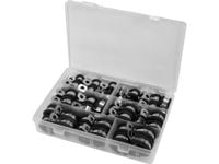 zestaw opasek zaciskowych metal-gum.52 szt. stal n - yt-067834