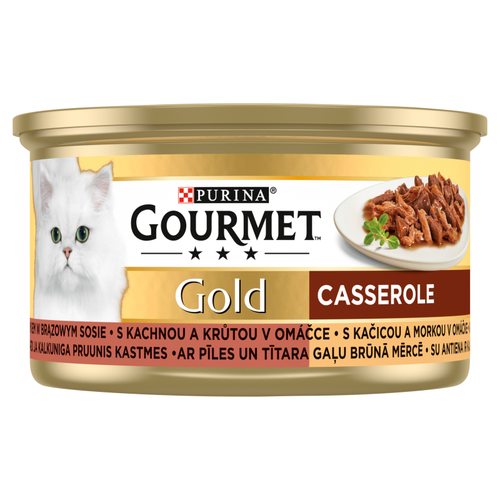 Gourmet Gold Karma dla kotów casserole z kaczką i indykiem w sosie 85 g na Arena.pl