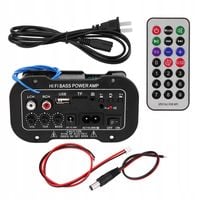WZMACNIACZ BLUETOOTH SAMOCHODOWY ODTWARZACZ MODUŁ MP3 AUX RADIO 50W AC220V