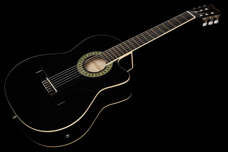 Gitara elektroklasyczna klasyczna 4/4 Czarna Harley Benton CG200CE-BK zdjęcie 11