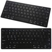 Klawiatura bezprzewodowa bluetooth do pc ipad mac mała slim niskoprofilowa — Czarny