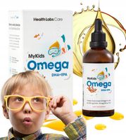 Health Labs MyKids Omega 3 w kroplach Wsparcie Wzroku Serca Odporność 100ml