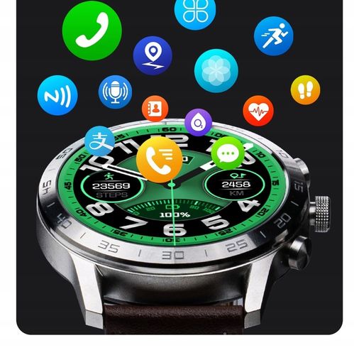 SMARTWATCH Zegarek MESKI ROZMOWY 466x466 PLATNOSC ZEGARKIEM NFC na Arena.pl