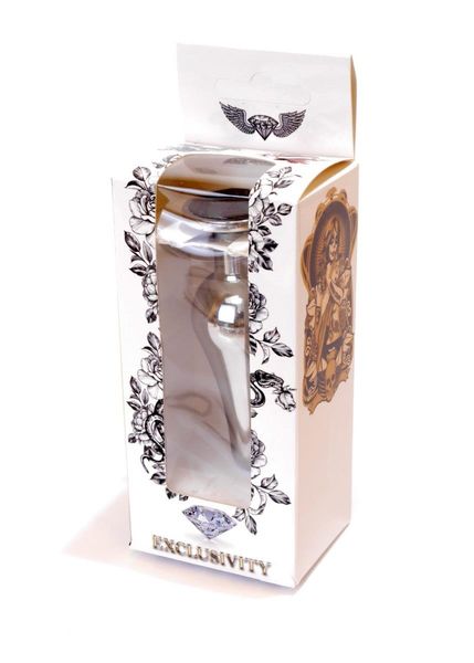 Plug-Jewellery Silver BUTT PLUG- Black zdjęcie 10