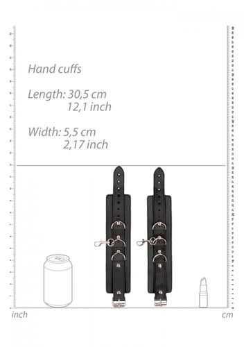 bonded leather collar with hand cuffs na Arena.pl