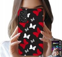 ETUI DO SAMSUNG GALAXY A33 5G - KOKARDKI CZERWONO BIAŁE MYSZKA, WZORY
