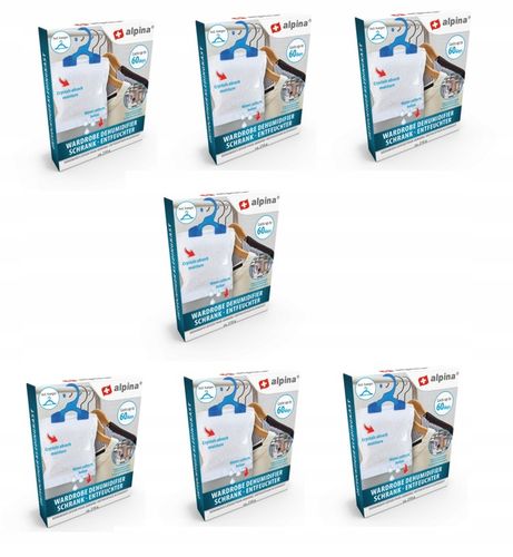 Pochłaniacz wilgoci+ wieszak do szafy,zestaw 7 sztuk, osuszacz wiszący na Arena.pl