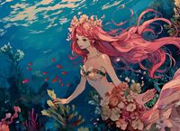 Plakat 55x40cm Nimfa Oceanu