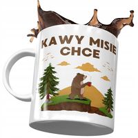 Kubek Śmieszny Zabawny Kawy Misie Chce Prezent Z Nadrukiem Ze Zdjęciem