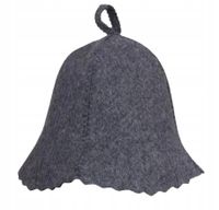 CZAPKA FILCOWA SZARA DO SAUNY OBWÓD GŁOWY 54-63 CM