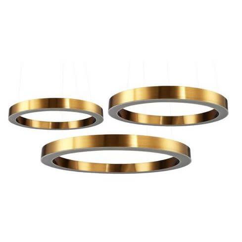 Podwieszana lampa Circle ST-8848-60+80+100 brass Step LED 336W 3000K ringi mosiądz na Arena.pl
