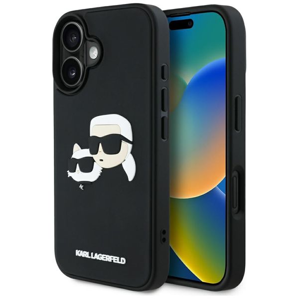 Etui Karl Lagerfeld do iPhone 16, Czarny zdjęcie 1
