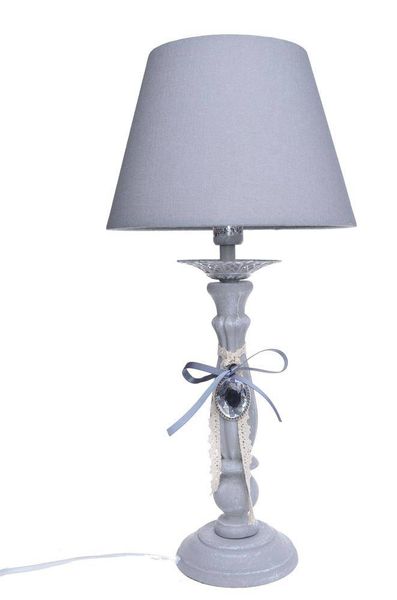 Lampka nocna szara zdjęcie 1
