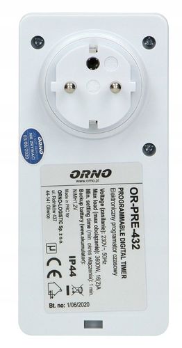 PROGRAMATOR CZASOWY DO GNIAZDA IP44 OR-PRE-432 ORNO na Arena.pl