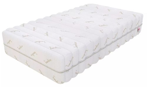 Materac 200 x 200 x 23cm H4 LATEX 2x3 CM SPRĘZYNY POKROWIEC BAMBUSOWY na Arena.pl