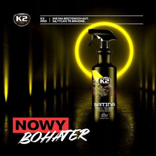 K2 SATINA PRO dressing kokpit mat 1L ENERGY FRUIT zdjęcie 3