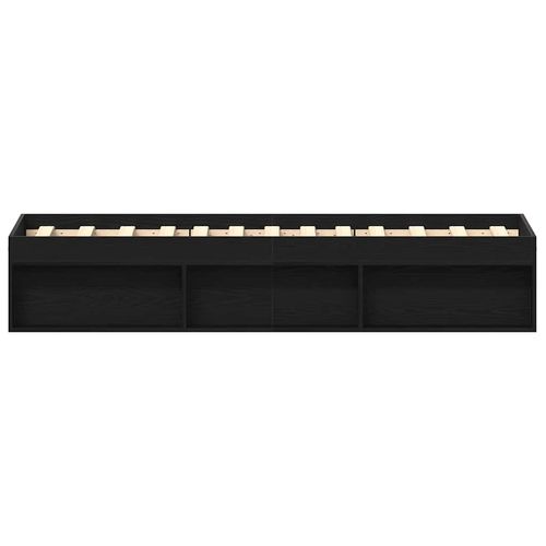 Łóżko bez materaca, czarny dąb, 100x200 cm na Arena.pl