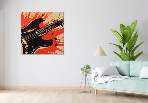Obraz 90x90cm Gitara Elektryczna na Arena.pl