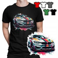 KOSZULKA T-SHIRT MĘSKI WZORY DO WYBORU - BMW AUTA SAMOCHODY - XL