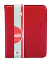 TECZKA A4 709 NA SUWAK Z KALKULATOREM CZERWONA ANTRA