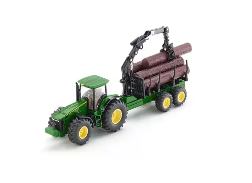 Traktor John Deere z przyczepą leśną, 1:50 na Arena.pl