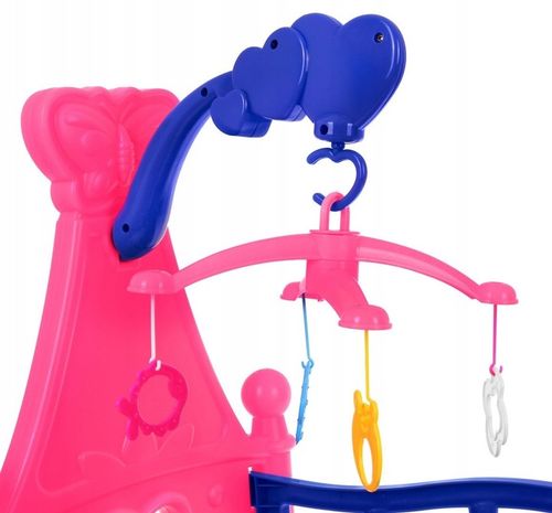 Duże ŁÓŻECZKO ŁÓŻKO DLA LALEK POŚCIEL Karuzela na Arena.pl